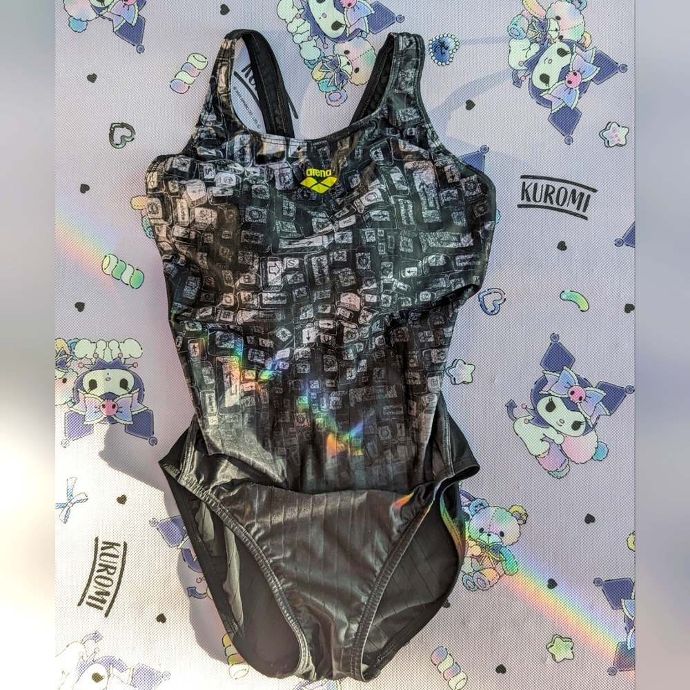 Arena black gray swim suit